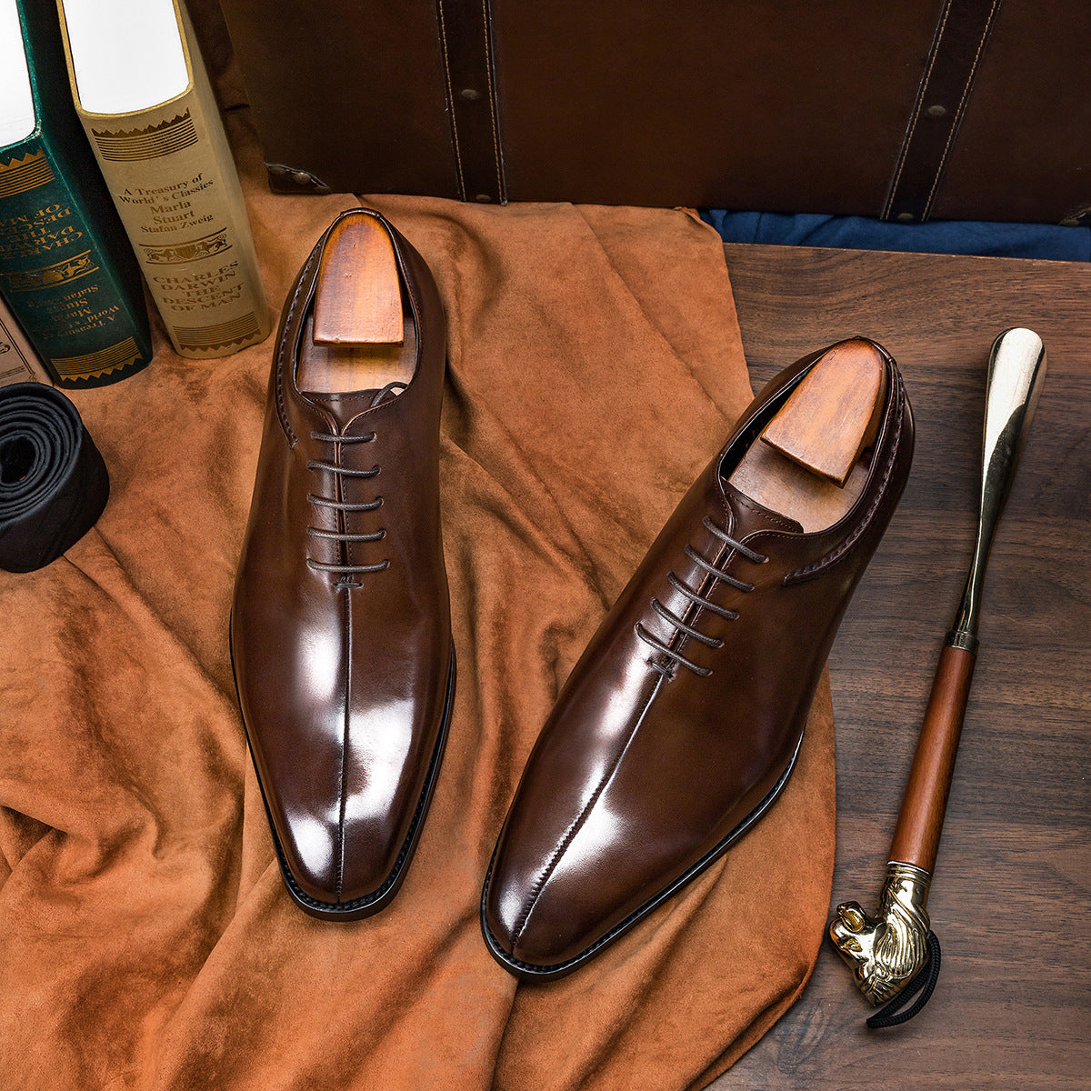 Men's Korean Style Business Formal Wedding Trendy Leather Shoes