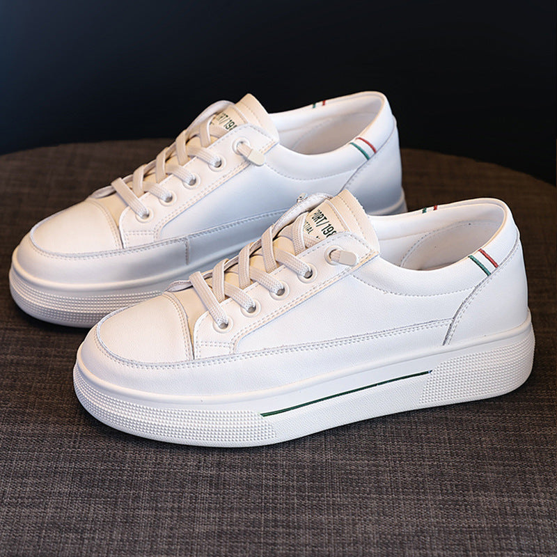 Women's White Spring Sports Lightweight Flat Comfortable Women's Casual Shoes