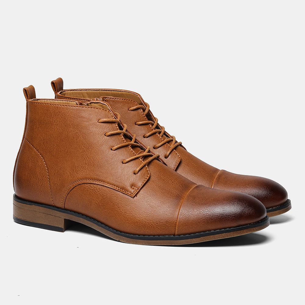 Men's Size Chelsea Inside Zipper Classic Wooden Boots