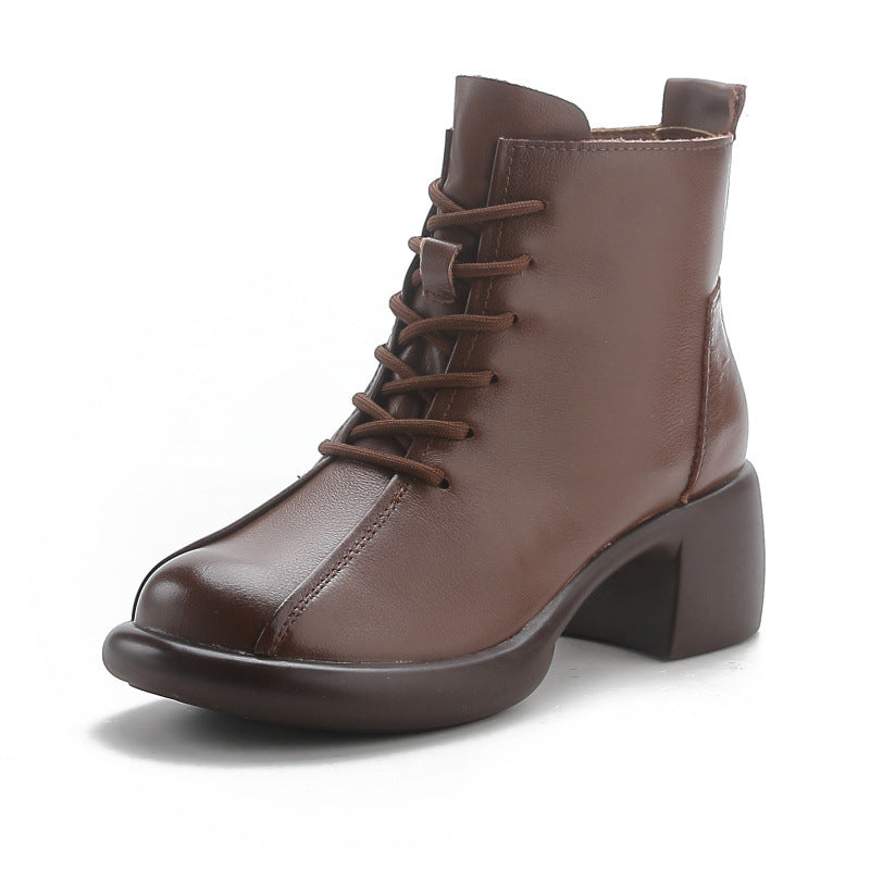 Women's Style Chunky Ankle Soft Bottom Wild Heels