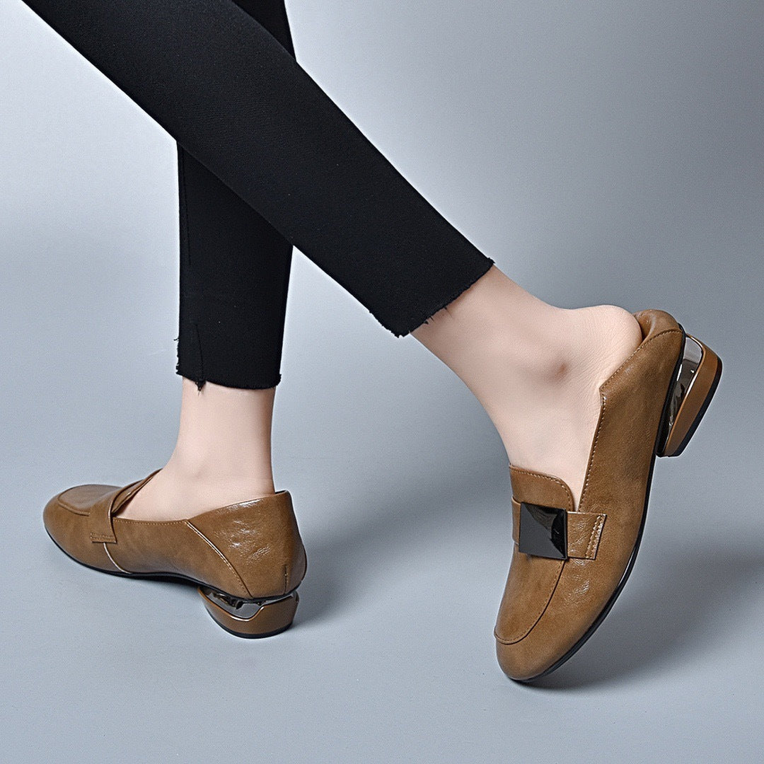 Women's Pumps Soft Spring Bottom Chunky Hand Women's Shoes