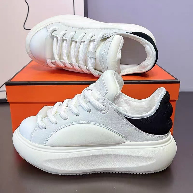 Women's Platform White Fashionable Sports Breathable Bread Women's Casual Shoes