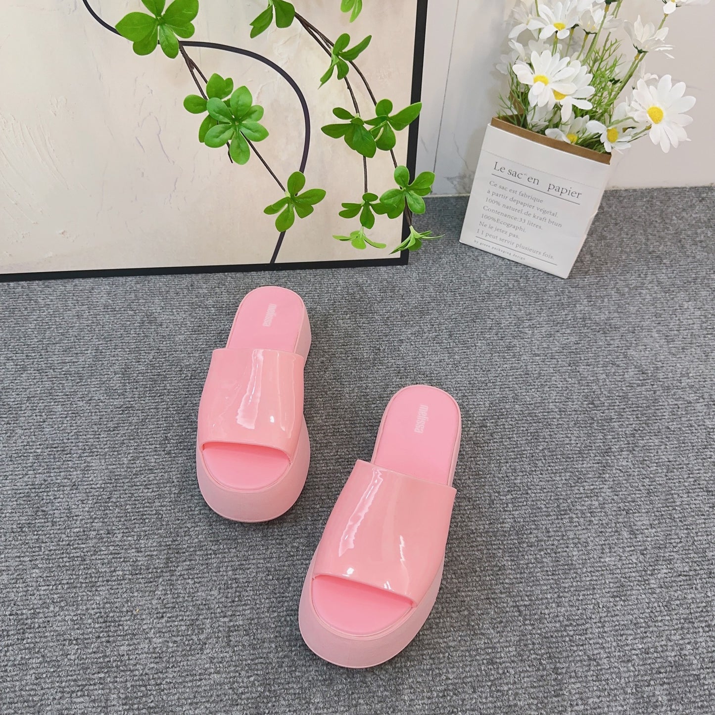 Melisa Bread Thick Bottom Fashion Beach Slippers