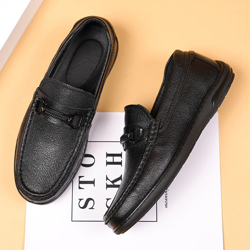 Men's Cool Summer Sheepskin Genuine Pumps Loafers