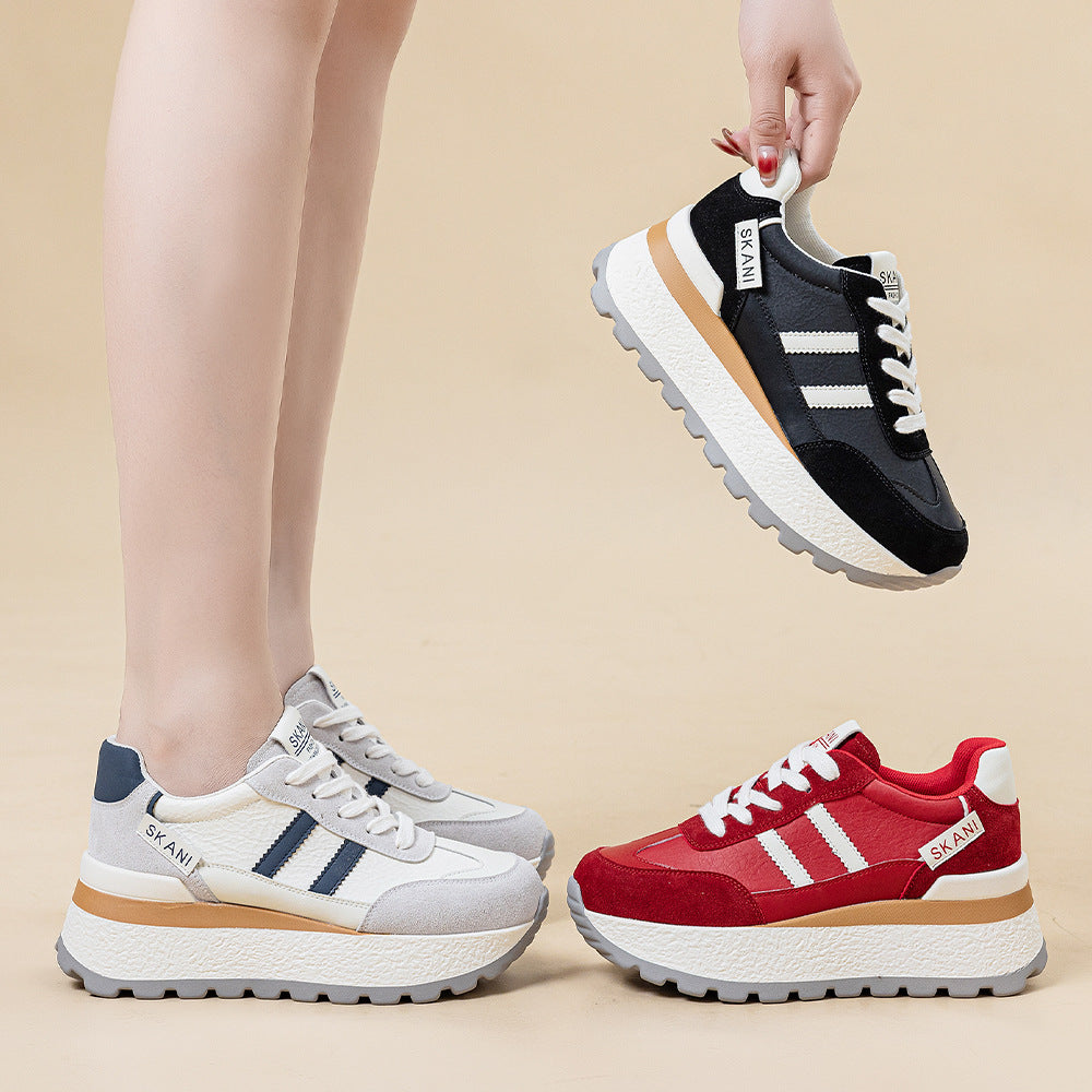 Women's Platform Height Increasing Leisure Cortez Stylish Sneakers