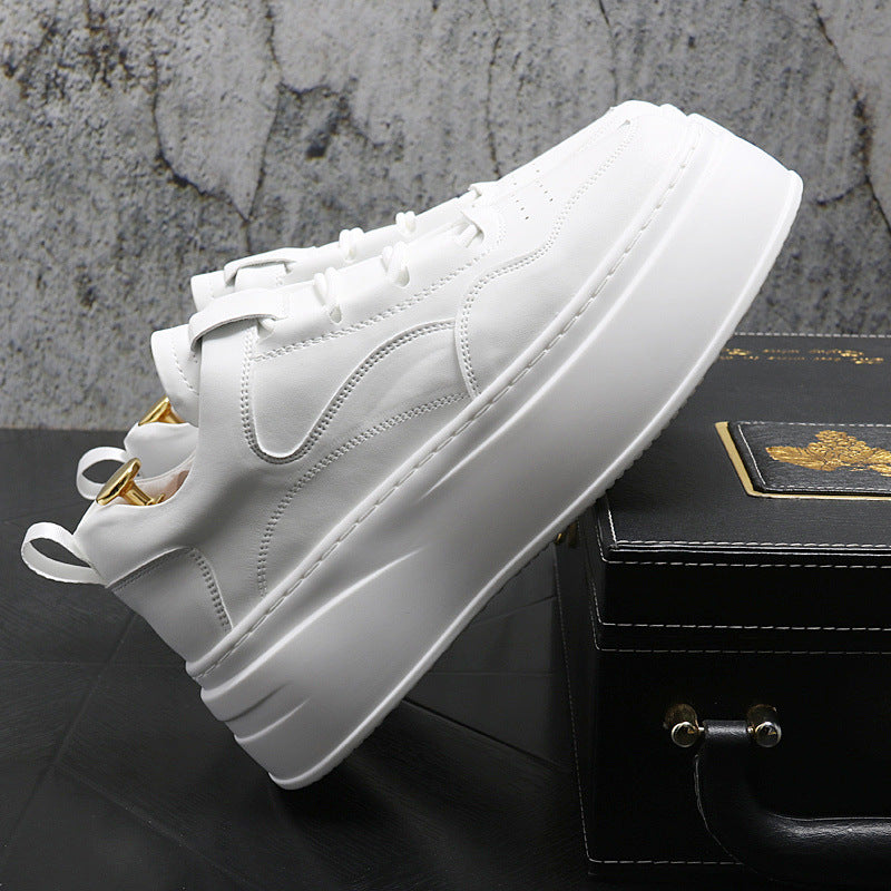 Men's Simple Comfortable Cool Breathable Solid Color Campus Casual Shoes