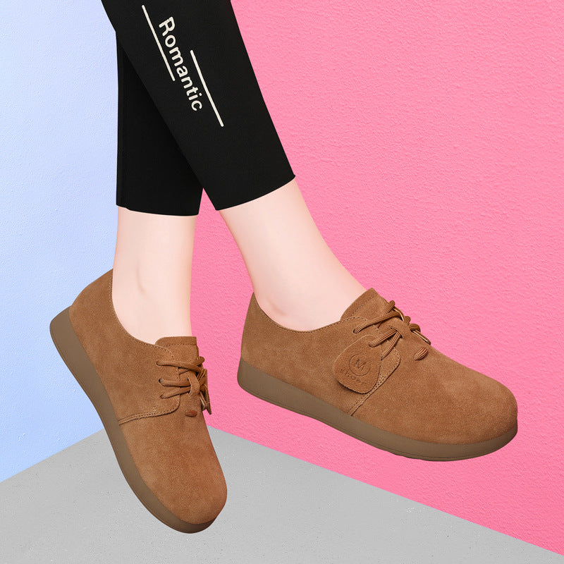 Women's Genuine Autumn Europe Goods Flat Matte Women's Fashion Shoes