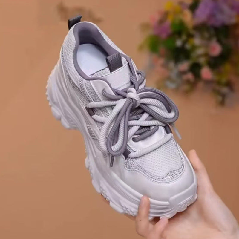 Women's Genuine Platform Dad Super Beautiful Lightweight Comfortable Women's Casual Shoes
