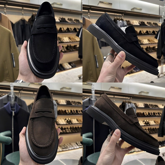 Men's Low Cut Business Formal Breathable Round Head Loafers