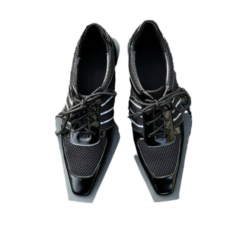 Women's Design Small Summer British Square Toe Loafers
