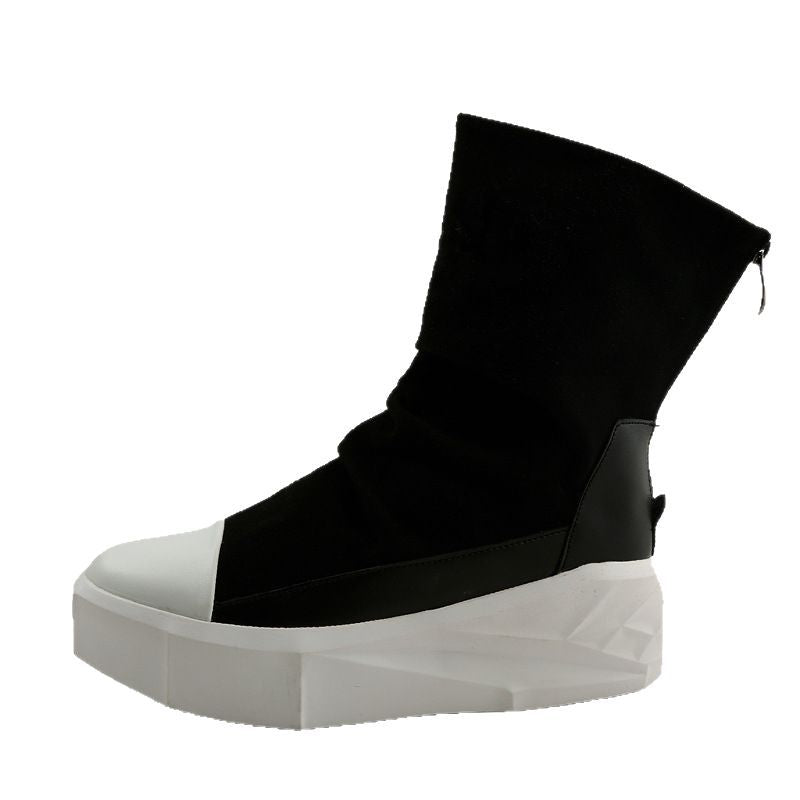 Men's Personalized Catwalk Fashion Platform High Waist Boots