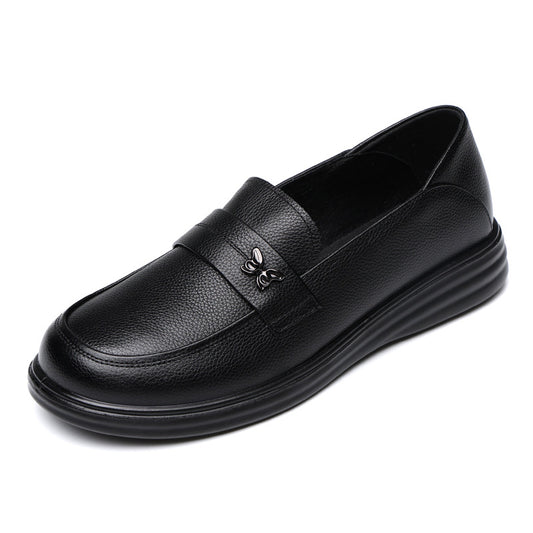 Women's Spring Soft Bottom Comfortable Slip-on Flat Round Women's Shoes