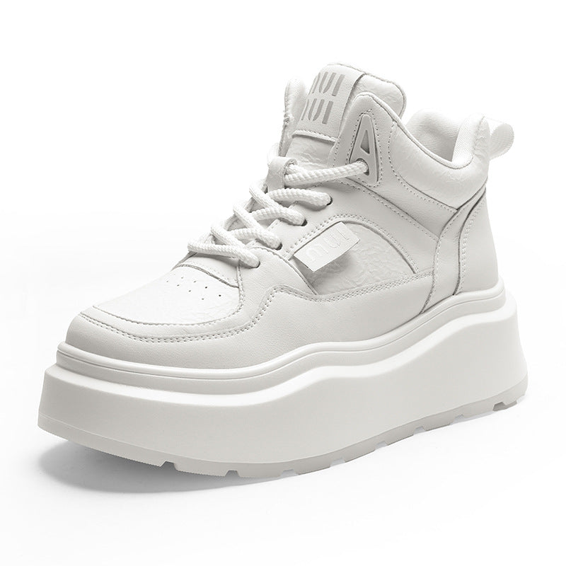 Women's Platform Fleece-lined Warm Sports Board Sneakers