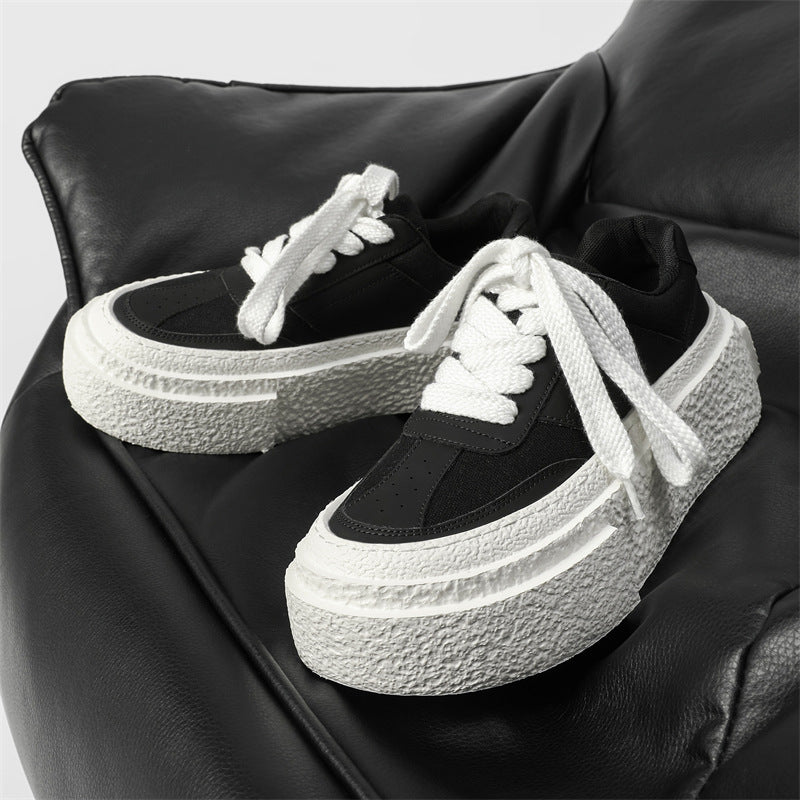 Men's Summer Breathable Thin Mesh Board Thick Sneakers