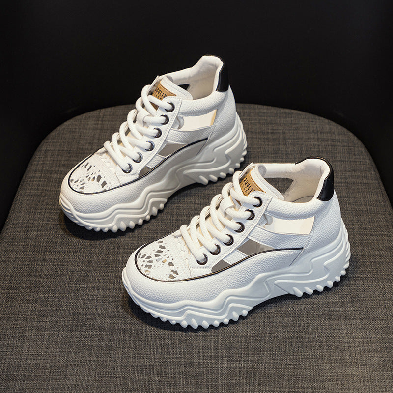 Women's Dad Summer Fashion Retro Lightweight Height Increasing Women's Casual Shoes