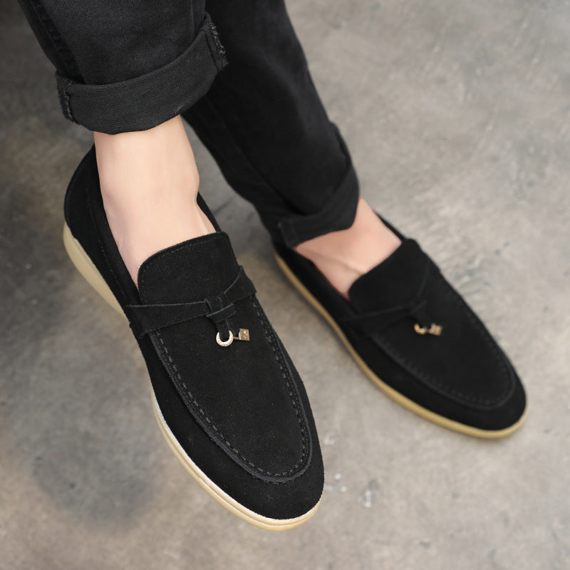 Men's British Style Tassel Advanced Slip-on Suede Leather Shoes
