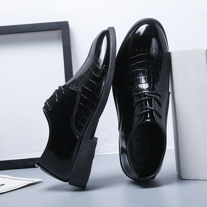 Men's Korean British Trend Breathable Business Formal Leather Shoes