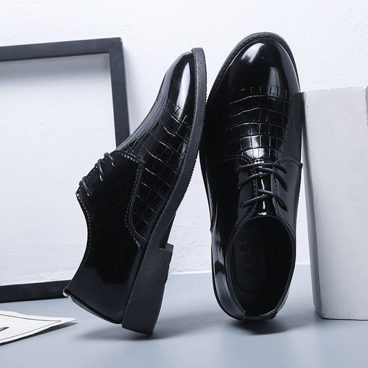 Men's Korean British Trend Breathable Business Formal Leather Shoes