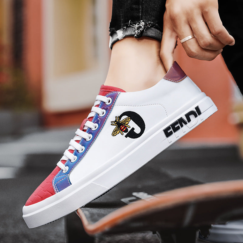 Men's Personality Tide British Board Color Matching Surface Trend Four Sneakers