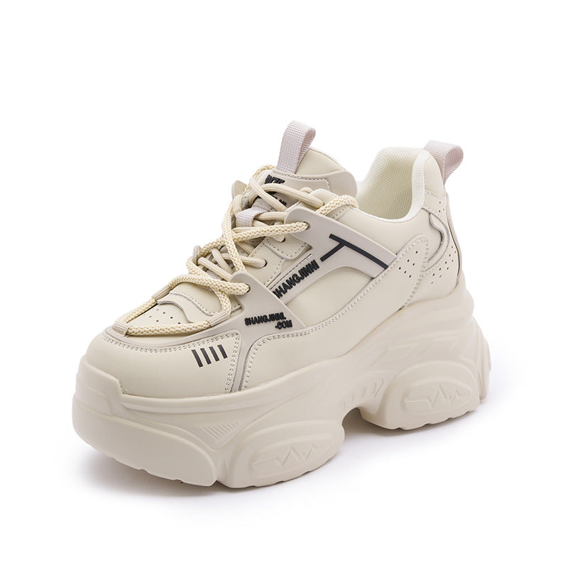 Women's Height Increasing Insole Dad Platform Spring Sneakers