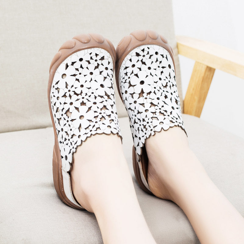 Women's Summer Fashion Outerwear One Pedal Flat Sandals