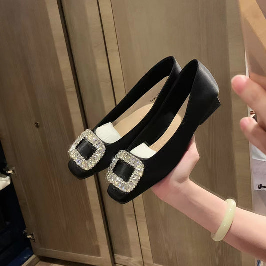Women's Buckle Commuter Slip-on Low Mouth Pumps Women's Shoes
