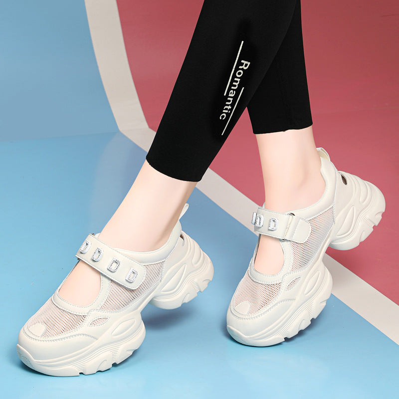 Women's Summer Wedge Platform Fashion Mesh Sports Sneakers