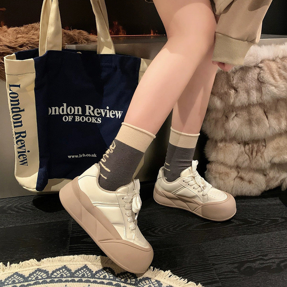 Women's The Bottom Hight Increasing Board Sports Casual Shoes