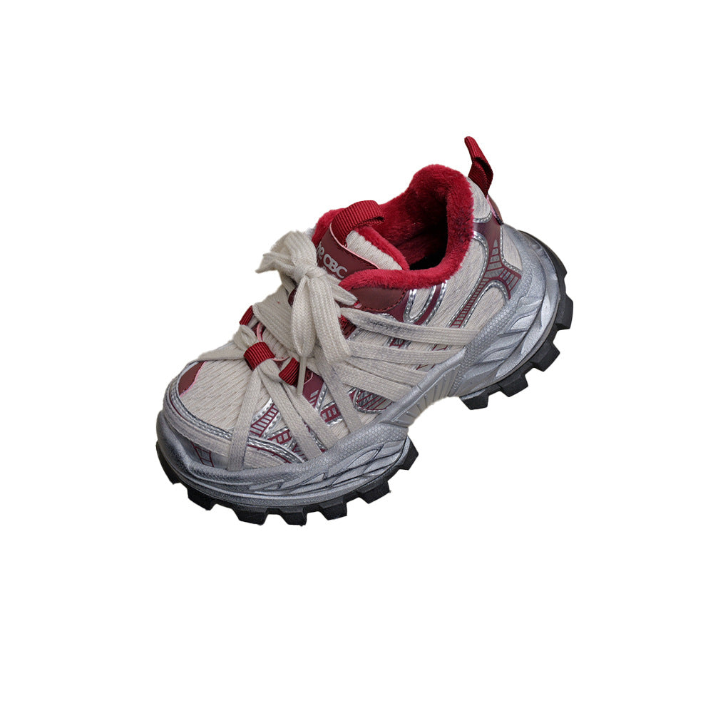 Children's Paris Racing Dirty Retro Sports Dad Kid's Sneakers