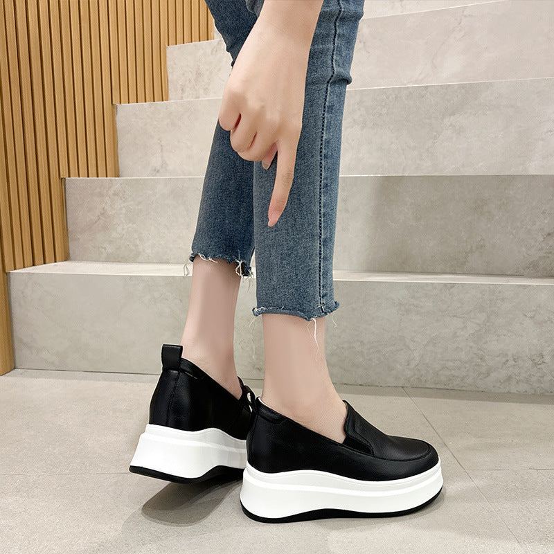 Women's Height Increasing Insole Small One Pedal Thick-soled Women's Casual Shoes