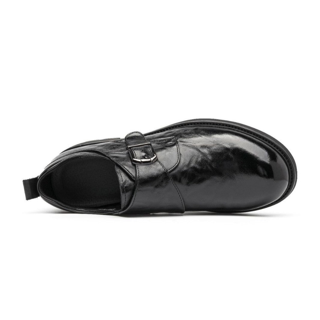 Men's Round Toe Full Deep Mouth Pumps Heels