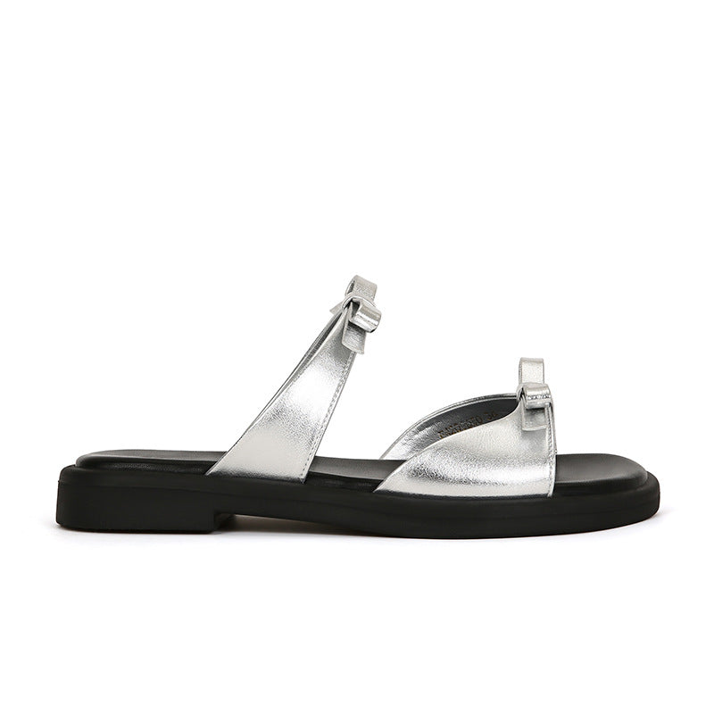 Women's Outer Wear High-grade Flat Summer French Sandals