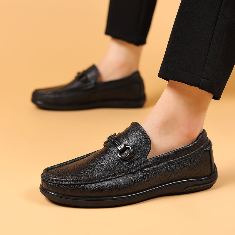 Men's Cool Summer Sheepskin Genuine Pumps Loafers