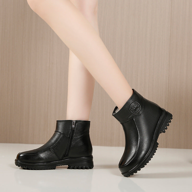 Women's People Winter Cotton Outer Wear Waterproof Women's Shoes