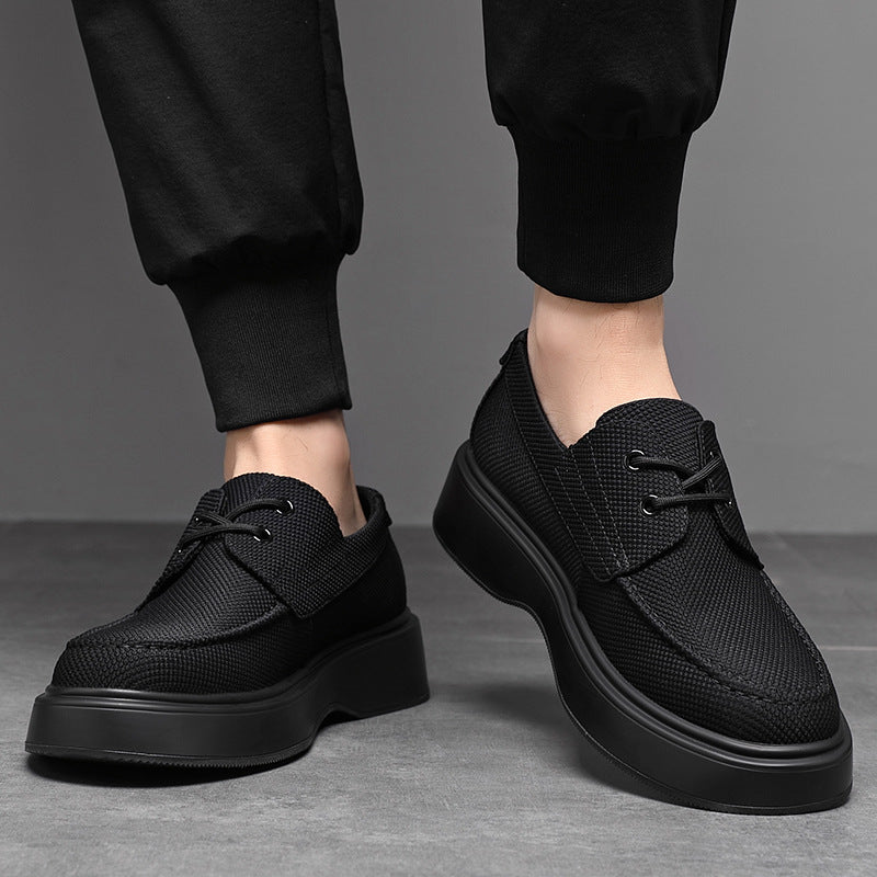 Men's Slip-on Black Comfortable Breathable Lightweight Old Canvas Shoes
