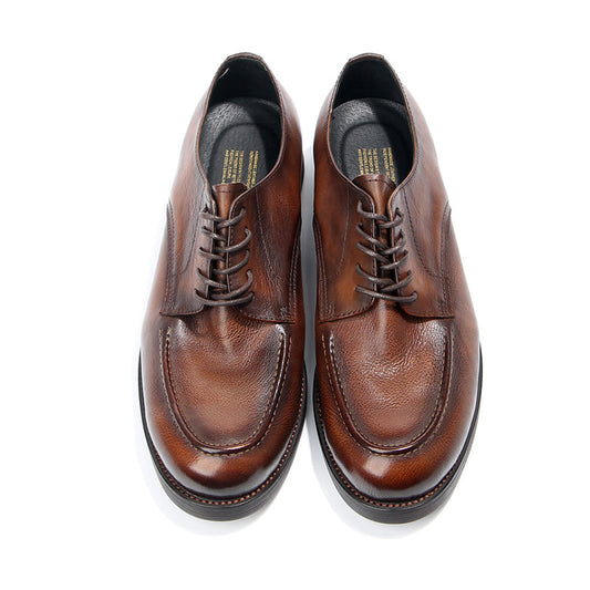Men's Toe Top Layer Cowhide Handmade Retro Leather Shoes