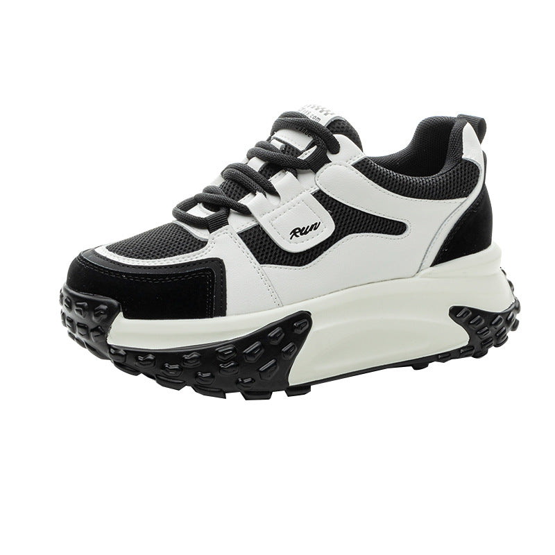 Women's Increasing Insole Thick-soled Small Single-layer Daddy Casual Shoes