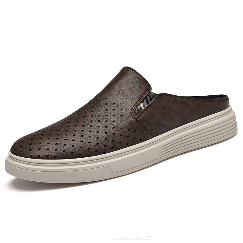 Men's Genuine Summer Slip-on Lazy Pump Breathable Sandals