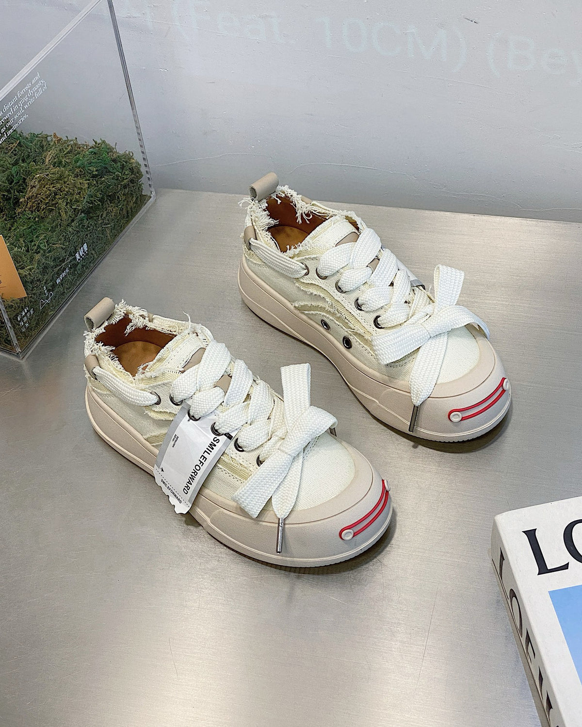 Jack Purcell Platform White Board Tan Women's Casual Shoes