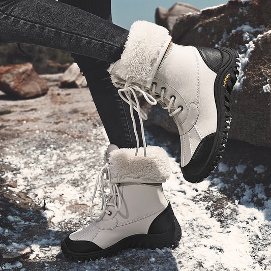 Women's Winter Outdoor Fleece-lined Warm Trendy Snow Boots