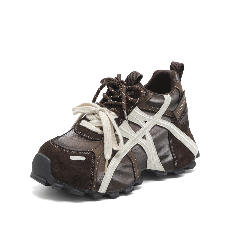 Women's Thick Bottom Heightened Daddy Show Feet Small Single-layer Sneakers