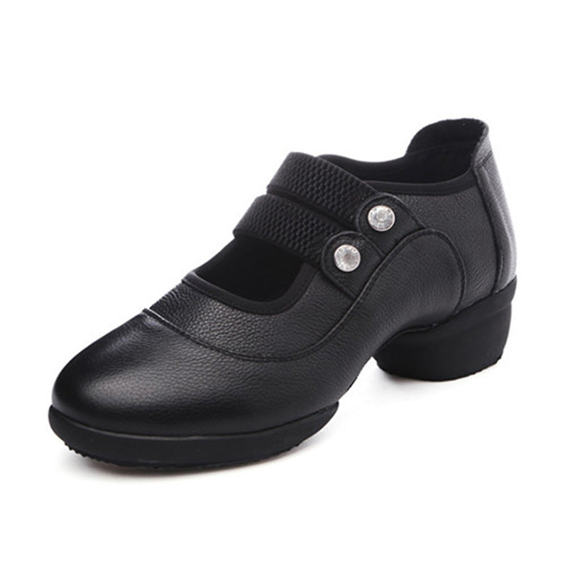 Women's Round Toe Slip-on Dancing Soft Bottom Women's Sports Shoes