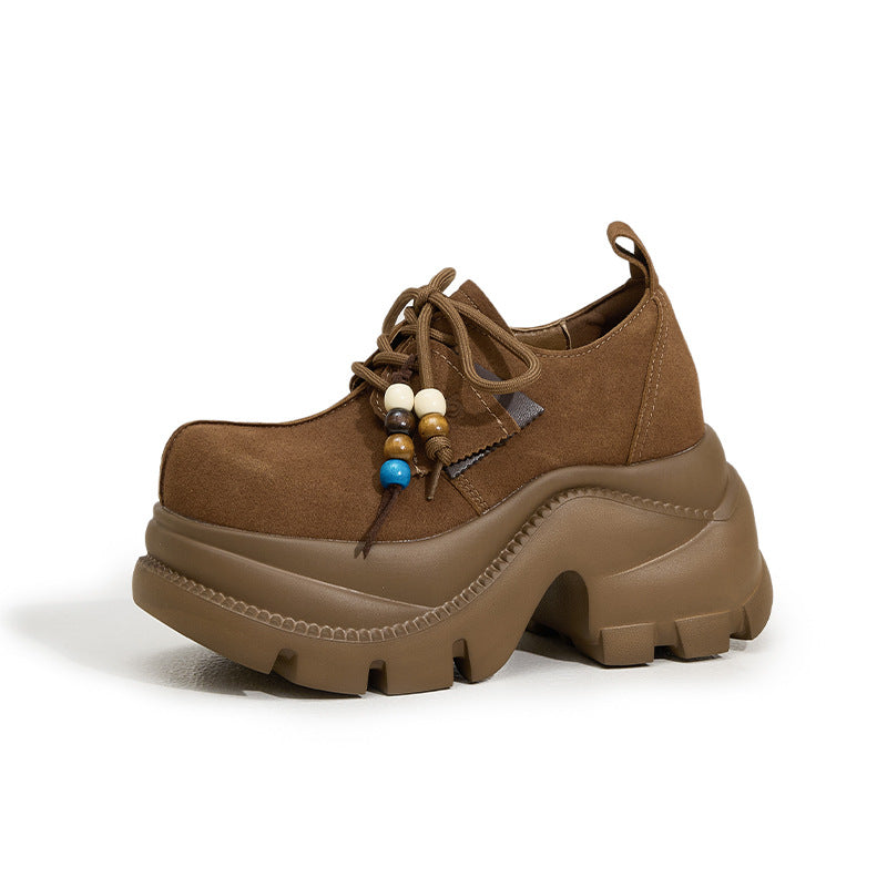 Women's Kangaroo Small Height Increasing Insole Soft Casual Shoes