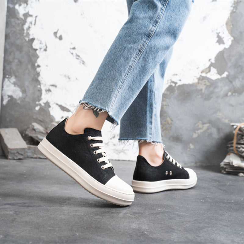 Women's & Men's Thick-soled Skate Fashion Canvas Shoes
