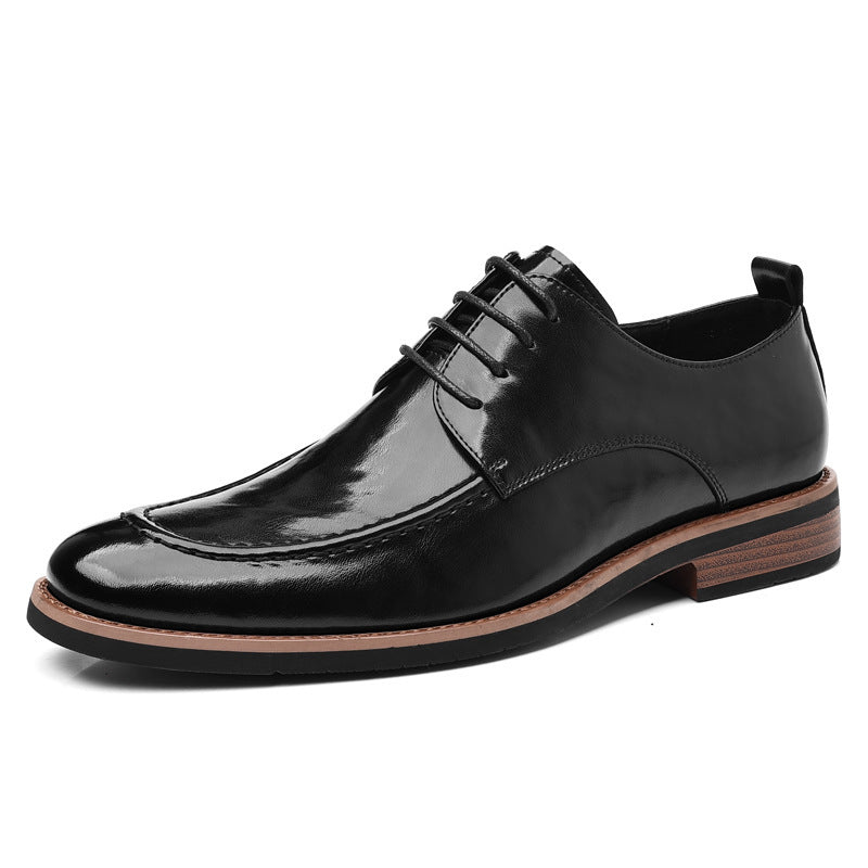 Men's Large Size European Style Oxford Pointed Toe Men's Business Leather Shoes