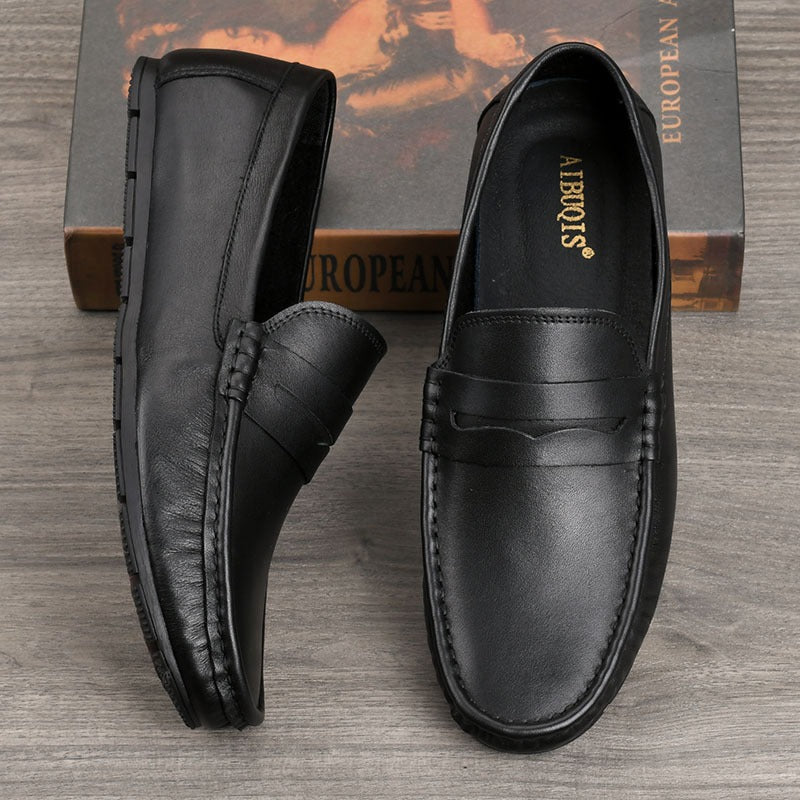 Men's Luxury Soft Bottom Driving Cowhide Slip-on Tods Fashion Men's Casual Leather Shoes