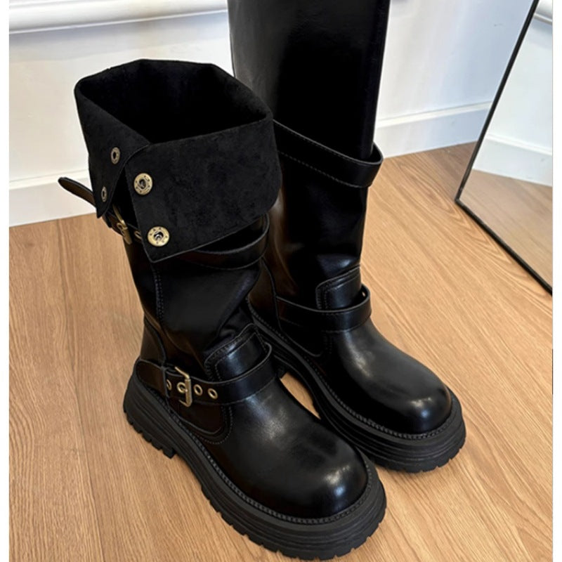 Women's Style Thick Bottom Height Increasing Slimming Boots