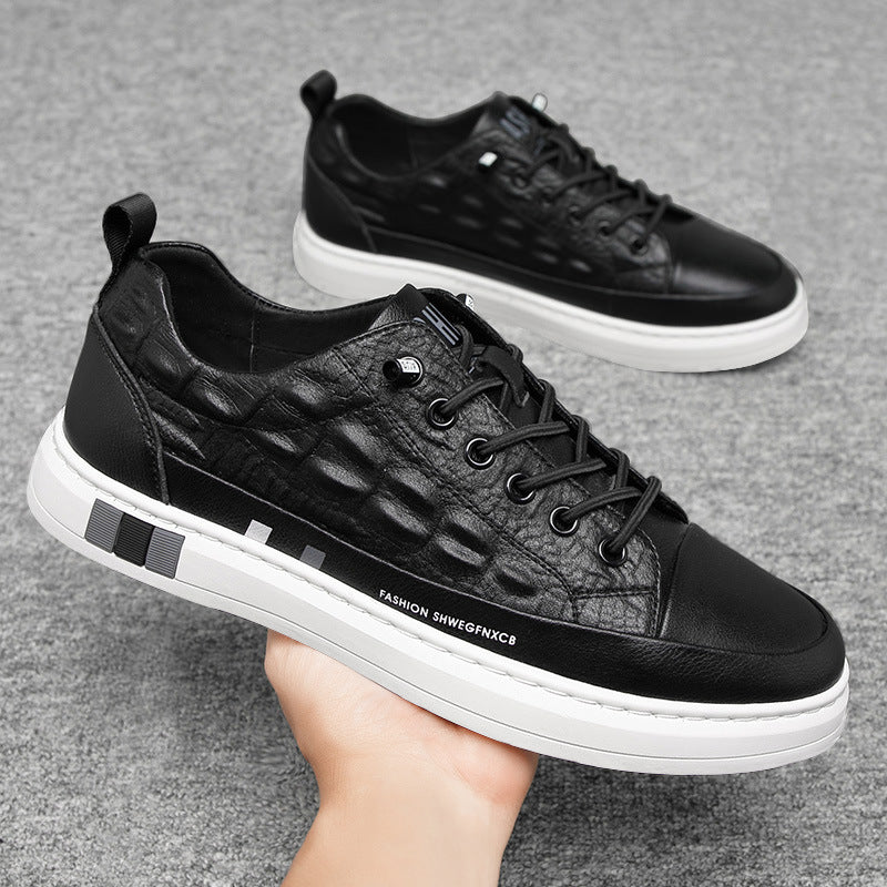 Men's Oversized Spring Widen Large Size White Sneakers