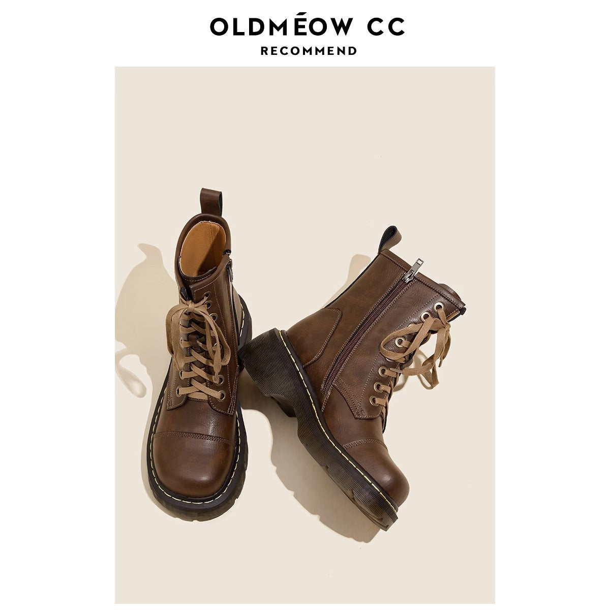 Women's Old Shop Autumn Martin Brown British Style Boots
