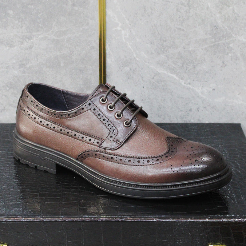 Men's Business Formal Wear Soft Bottom Advanced Leather Shoes